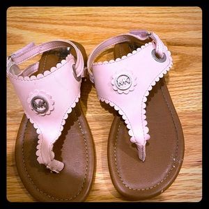 Kids Michael Kors pink sandals